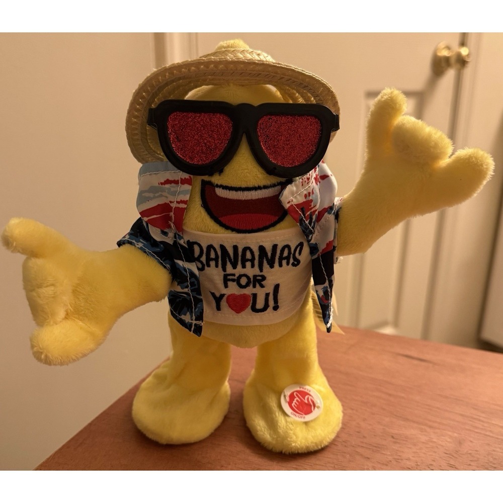 Dan Dee 9"‎ Bananas for You Animated Plush Banana Tropical Sings "Banana"